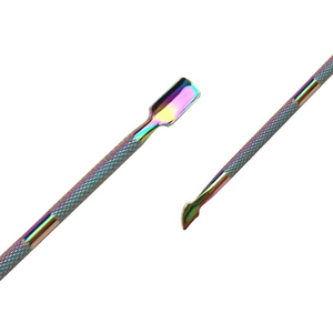 2024 Branded New <b>Nail</b> Art Tool Stainless Steel High Quality <b>Nail</b> <b>Pusher</b> Tools <b>Cuticle</b> <b>Pusher</b> <b>Cuticle</b> Knife Rainbow finish - Product Image 4