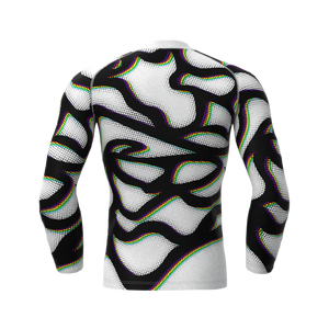 Personalizado manga larga Rash Guard Unisex totalmente sublimación BJJ desgaste Spandex/poliéster secado rápido personalizado - Product Image 2