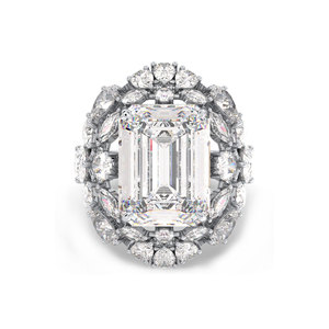 Reyes ขายส่งราคา925เงินสเตอร์ลิง VVS Moissanite แหวนหมั้นเพชรเม็ดเดี่ยวเครื่องประดับทองขาว14K ประกาย - Product Image 2