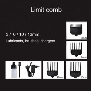 Cortadora de Pelo Inalámbrica Profesional, Kit de Afeitado, Alimentación USB, Carcasa de Acero Inoxidable, Recortadora de Barba para Hombre - Product Image 2