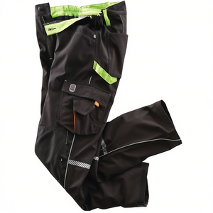 กางเกง Terrax Workwear Softshellhose รุ่น Gr.58 สีดำ/เขียวมะนาว พร้อมแถบสะท้อนแสงและไฟ  สินค้าส่งเสริมการขาย - Product Image 2