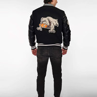2024 gros personnalisé Chenille broderie Patch hommes vestes en cuir manches Bomber Baseball Letterman Versity vestes