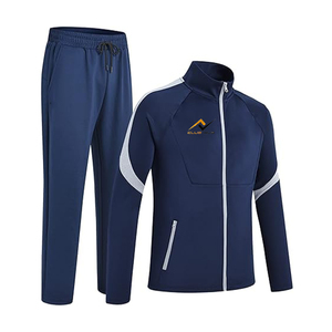 Ensemble de survêtements pour hommes Survêtement de sport décontracté à manches longues et fermeture éclair complète pour hommes Survêtement décontracté à fermeture éclair complète pour hommes - Product Image 1