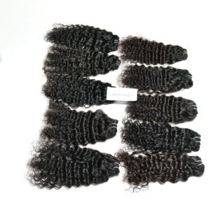 Prix de gros d'usine 100% extensions de cheveux indiens brésiliens bruts cuticule alignée vagues naturelles non transformées lâche vague profonde - Product Image 3