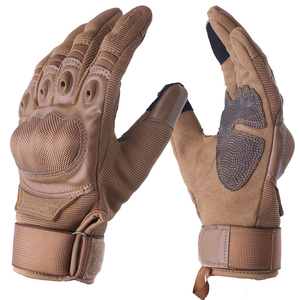 PromotionHaute Qualité AFS18 Gants d'équitation de moto en cuir véritable pour hommes Écran tactile Gants de course de motocross en fibre de carbone - Product Image 4