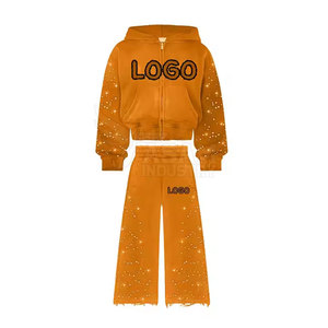 Conjunto Deportivo de Dos Piezas para Hombre, Pantalones Acampanados a la Moda, Top Cómodo, Conjunto Deportivo Acampanado para Hombre - Product Image 5