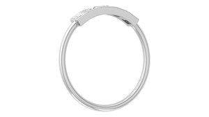 Anillo de boda de oro macizo con diamante cultivado en laboratorio, oro macizo de 18k y 14k, banda minimalista apilable, joyería fina de exportadores. - Product Image 4