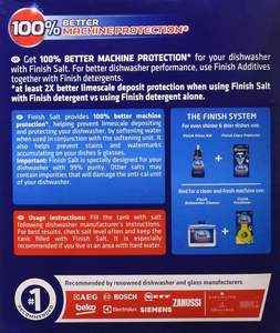 Sal para Lavavajillas Finish, Suavizante de Agua para Lavavajillas Bosch, 6.6 lbs - Product Image 4