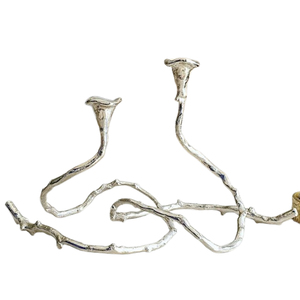 Bougeoir de conception de forme d'oiseau volant argent plaqué aluminium métal éclairage décoration maison hôtel fête bougeoir - Product Image 6