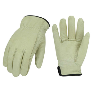 Breathable Leather Winter Outdoor <b>Driver</b> <b>Gloves</b> Strong Flexible Fit Soft PU Coating Thermal Firm Grip - Product Image 1