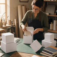 Boîte électronique réutilisable haut de gamme en carton blanc - Emballage pour smartphone/casque anti-ESD avec taille et couleur personnalisées