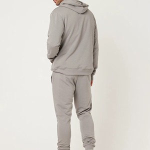 Ensemble de survêtement décontracté pour homme en coton 100% de haute qualité, léger, respirant, avec capuche, imprimé, pour la salle de sport, vente en gros OEM - Product Image 2