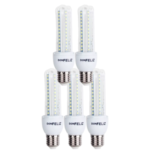 Bombilla de Cristal en Forma de Maíz E27 para Uso Residencial, Luz Blanca/Fría 6500K 3W/5W/7W/9W Don Feliz CRI 80 525 Lúmenes - Product Image 1