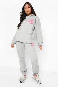 Conjunto de sudadera y pantalones con diseño personalizado para mujer, chándal con capucha de gran tamaño y diseño de alta calidad de bloque de Color alto - Product Image 6