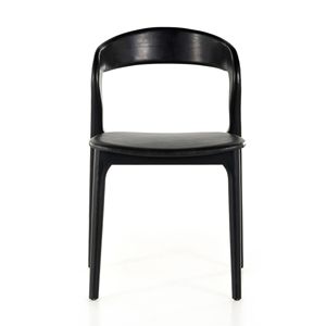 Sillas de comedor modernas de madera con acabado de cuero natural para el hogar y el restaurante para uso en hoteles o apartamentos - Product Image 6