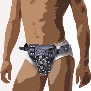Cinturón de Castidad Masculino de Cuero, Juguete Fetiche SM para Adultos - Product Image 2
