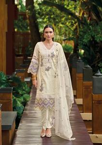 Vêtements fantaisie Ensemble kurti d'été premium en coton pakistanais pour femme vente en ligne - Product Image 6