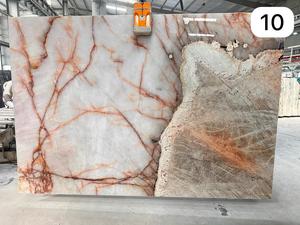 Losas de mármol translúcido rosa de diseño moderno Crystello, superficie pulida, losa grande para aplicación de hotel - Product Image 2