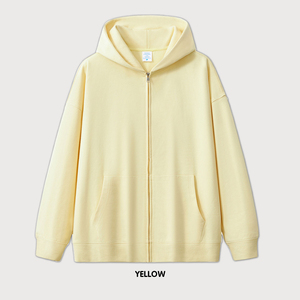 Sudadera con Capucha Personalizada para Hombre, Temporada de Invierno, con Cierre, Color Sólido, Técnica de Perlas, Corte Regular, Transpirable, 400g Poliéster/Algodón - Product Image 3