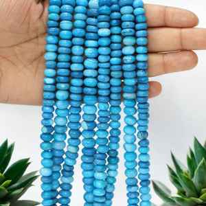 ลูกปัดพลอยสีฟ้าและโอปอลสีฟ้าสีฟ้าสีฟ้าลูกปัดอัญมณีหลวมทำเป็นจำนวนมาก6มม. 9มม. ขายส่ง - Product Image 3