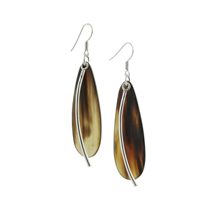 Diseño tallado único, pendiente de cuerno, accesorios de joyería, cuerno de búfalo, diseño de lujo, venta al por mayor, diseño de latón - Product Image 6