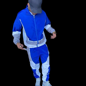 Chaqueta cortavientos transpirable Conjuntos cortavientos de dos piezas para hombres Chándales cortavientos al por mayor - Product Image 6