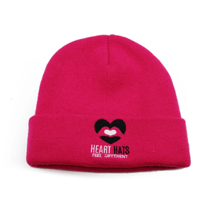 Bonnets tricotés d'hiver personnalisés avec poignets en cuir doublés de soie Logo tissé extensible et motif imprimé pour vêtements de plage - Product Image 3