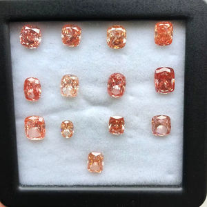 เพชรหลวมสีชมพูทรงคุชชั่นเจียระไนแบบเรเดียนท์ ผลิตด้วยวิธี CVD สำหรับเครื่องประดับหรูหรา ขนาด 0.50 ถึง 2.00 กะรัต - Product Image 1