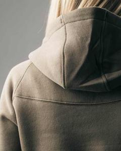 2025 Sudadera con capucha de gran tamaño personalizable para mujer de longitud corta de algodón en blanco de poliéster polar para gimnasio - Product Image 6