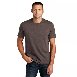 Camiseta de diseño personalizado al mejor precio con impresión de logotipo al por mayor camiseta unisex de algodón con impresión de logotipo personalizado 100% hecha en la India - Product Image 1