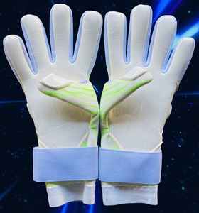 Gants de gardien de but en cuir de qualité supérieure personnalisables coupe personnalisée poignée en latex de football en gros - Product Image 2