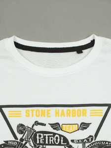 เสื้อยืดผู้ชายผ้าฝ้ายโอเวอร์ไซส์ล้างไหล่เฮฟวี่เวทดีไซน์พื้นเข้ารูปพิมพ์ลายดิจิตอลแบบกำหนดเอง100% - Product Image 4