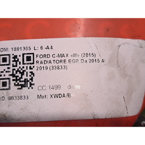 ÉCHANGER DE CHAUFFE FORD C - Série Max (CEU) 1891365 XWDA/B diesel 1499 (15>) - Product Image 6