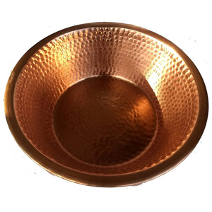 Bol de manucure en cuivre et bols de manucure en cuivre de forme ronde seaux et taille personnalisée et bol en cuivre naturel - Product Image 2