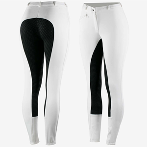 Medias de equitación Ecuestre para mujer, ajuste cómodo, cintura alta, tela elástica de secado rápido, mallas transpirables con agarre para la venta - Product Image 2