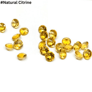 Citrine naturelle en gros, taille ronde facettée, pierre précieuse jaune lâche pour la fabrication de bijoux, petite taille, de 1 mm à 3 mm - Product Image 5