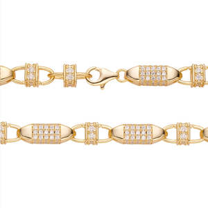 Collar de Cadena Cubana de Plata 925 con Diamantes de Moissanita, Completamente Engastado, Brillante, Pieza Destacada, Joyería Unisex de Moda Hip Hop - Product Image 1