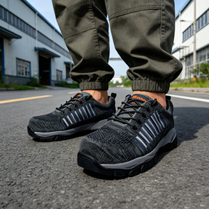 Zapatos <span class=keywords><strong>de</strong></span> Seguridad SOLID STONE CE Resistentes al Agua y al Aceite para Hombre, con Puntera <span class=keywords><strong>de</strong></span> Acero y Protección Antipinchazos para Trabajos Químicos en Garajes - Product Image 2