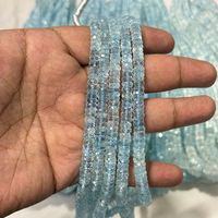 Perles facettées en aquamarine bleue de haute qualité, sélectionnées à la main, de 5 mm à 7 mm, pour la fabrication de bijoux fins, JAIPURI GEMS, plus de 50 ans d'expérience
