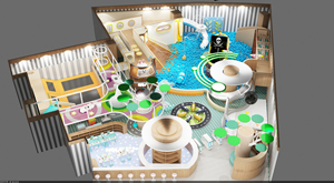 Équipement de terrain de jeu intérieur pour parc pour enfants au design personnalisé Centre de jeu intérieur modulaire et souple <span class=keywords><strong>Funland</strong></span> pour enfants - Product Image 3