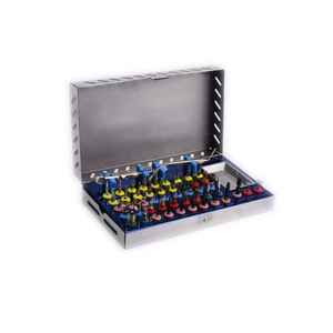 Instruments d'implants dentaires en acier de classe II de haute qualité Poignée ergonomique Source d'alimentation manuelle Ensemble d'outils chirurgicaux Certifié CE OEM - Product Image 3