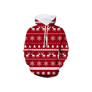 Sudaderas con capucha de sublimación de algodón térmico personalizado en verde, suéteres navideños feos con cremallera completa Sudadera con capucha y sudaderas navideñas - Product Image 5