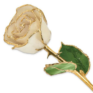 Fleur de rose rouge trempée en or 24 carats préservée pour toujours Rose Cadeau de luxe fabriqué à la main Décoration d'anniversaire et de mariage pour la Saint-Valentin - Product Image 6