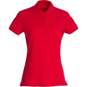Últimas Camisetas de Golf Rojas Personalizadas para Mujer, 100% Algodón/Corte Regular, Cuello en V, Secado Rápido, Transpirables, Antiarrugas, Deportivas - Product Image 1