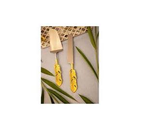 Service à gâteau et serveur en laiton Antique, design de luxe, couteau et serveur à gâteau en laiton moderne pour prix de gros - Product Image 3