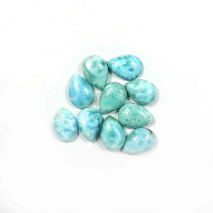 Natürliche Larimar Birnen form Glatter Cabochon Edelstein für Schmuck Alle Größen Erstellen Sie DIY Edelstein Schmuck Ringe Anhänger Armband - Product Image 3