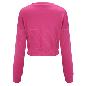 Sweatshirts décontractés à manches longues pour femmes Outdoor Running Fitness Sports Respirant Cotton Crop Sweatshirts pour femmes - Product Image 2