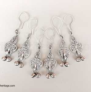 Festival Style Kuchi <b>Earrings</b> Tribal German Silver Jewelry Boho Store Wholesale Supply - Product Image 1