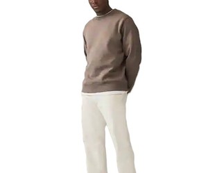 Sudadera de hombre de buena calidad Crew Nek manga larga suelta ajuste Color sólido mezcla de algodón Sudadera con capucha Casual ropa de calle para hombre - Product Image 2