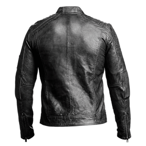 Chaqueta de moto de piel de cordero auténtica Unisex para aventuras de turismo y carreras de talla grande transpirable y resistente al viento - Product Image 2